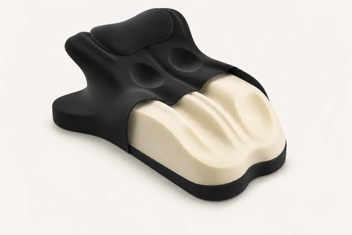 Cutaway view of the Venziva pillow